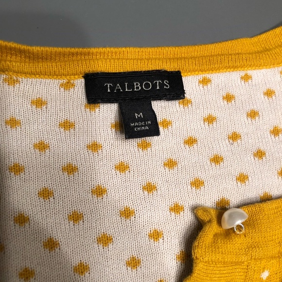 Talbots polka dot cardigan - Picture 2 of 3